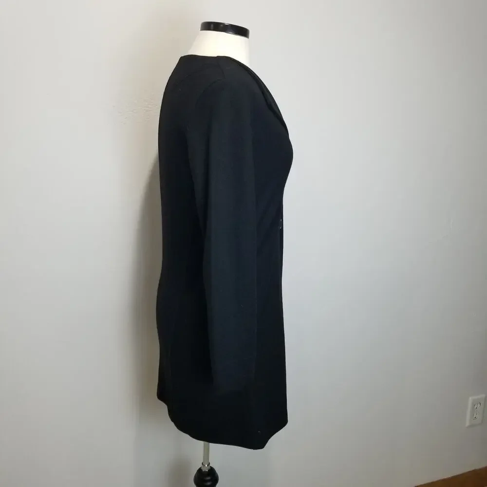 Oska Danielle Jacket 532 Size 1 Black Virgin Wool Peplum Waistcoat Legenlook